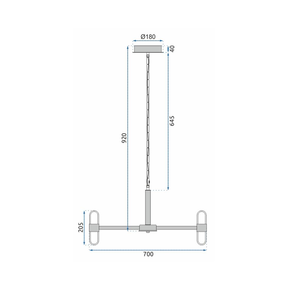 LED-takpendel MODERN APP770-6C