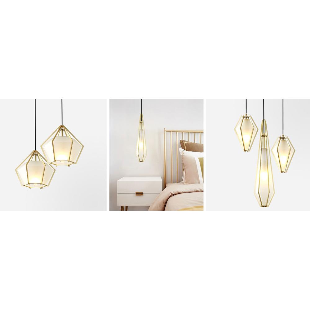 Hängande glastaklampa APP456-1CP grafit