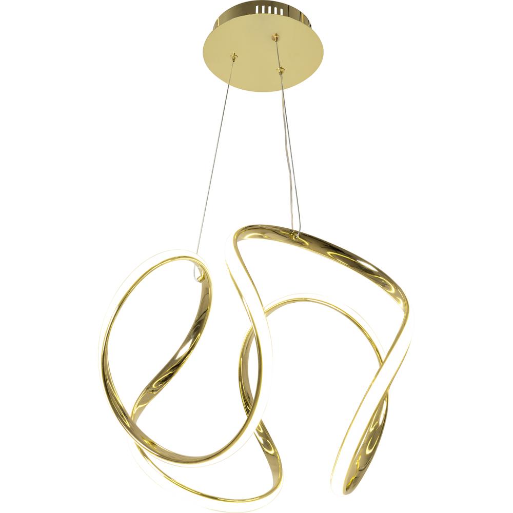 Modern LED Takpendellampa + FJÄRRKONTROLL APP386-CP Guld