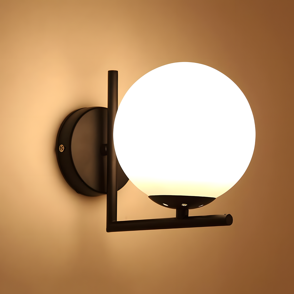 Vägglampa G101-1W Svart Vit