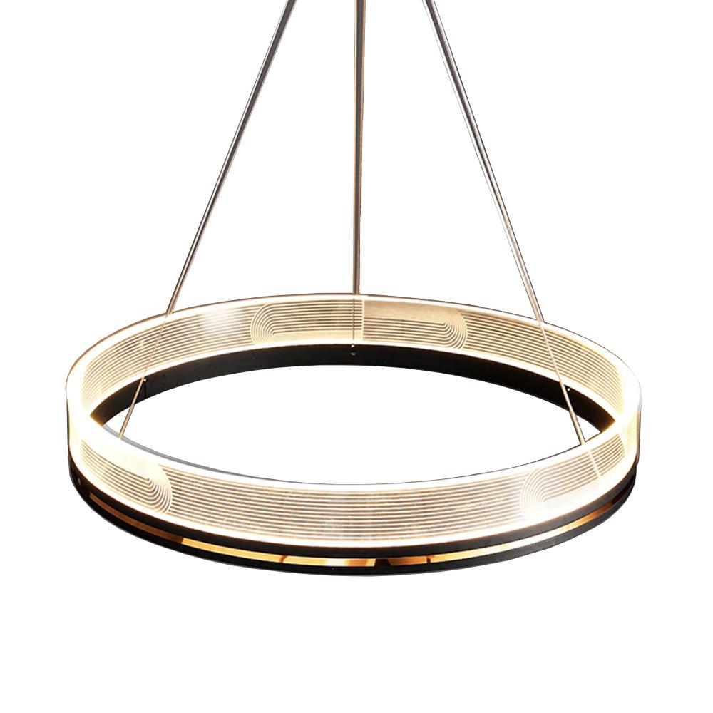 Hänglampa LED APP1192-CP Svart Guld