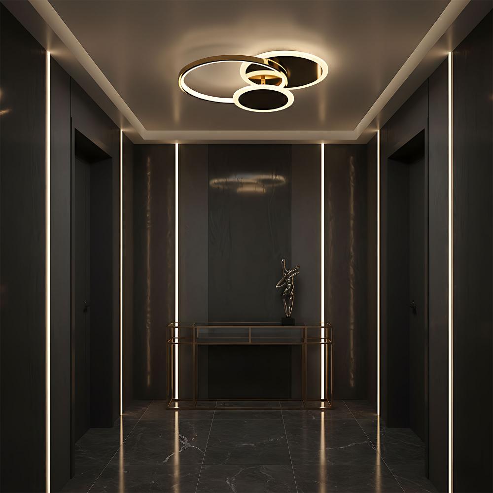 Taklampa APP1710-C LED-plafond Guld + fjärrkontroll