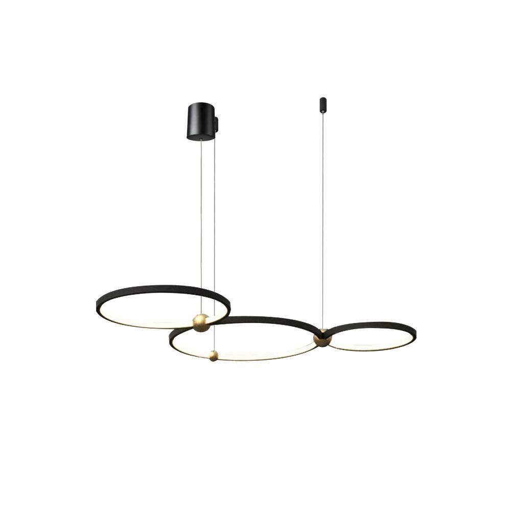 Lampa Ring 3 LED + fjärrkontroll APP752-30-40-50 Svart