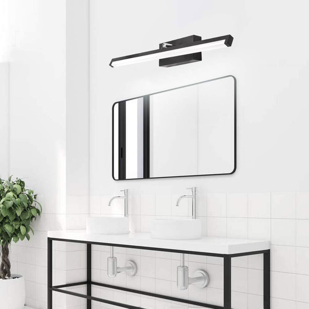 VÄGGLAMPA BADRUM LED ÖVER SPEGEL 12W 50CM APP373-1W SVART