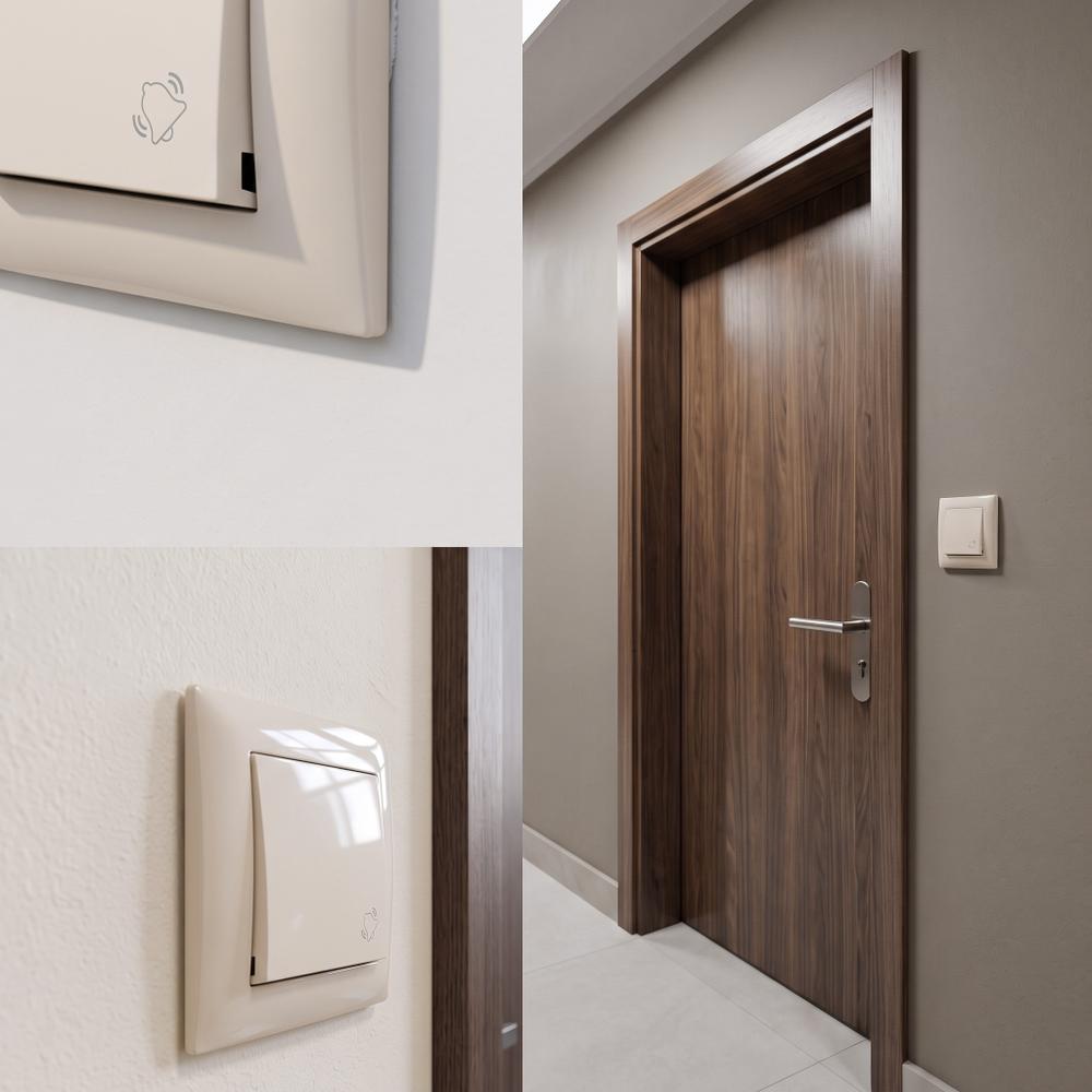 Uksekella Nupp OSTE JNH008-W BEIGE