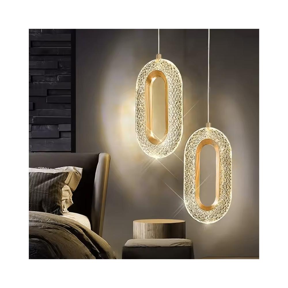 HÄNGLANDE KRISTALLAMPA LED G113-1CP Guld