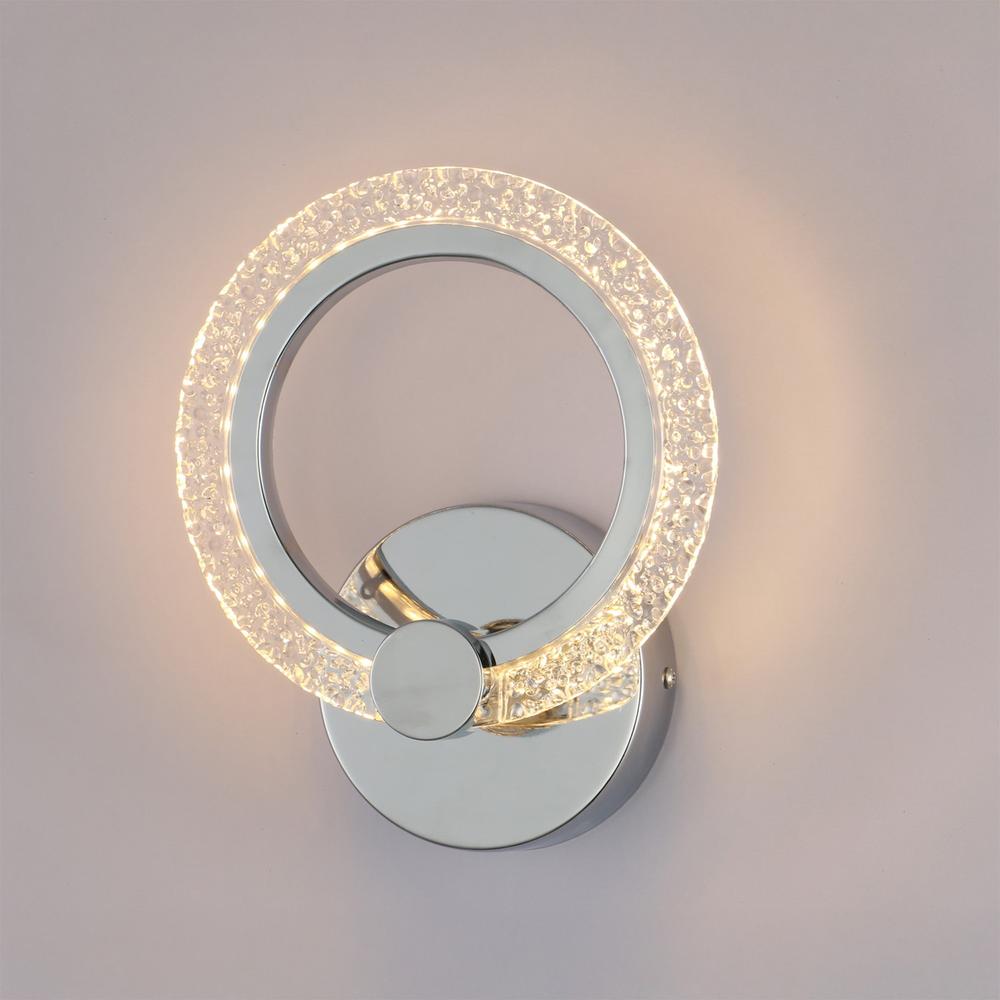 VÄGGLAMPA LED LHJ067-W KROM