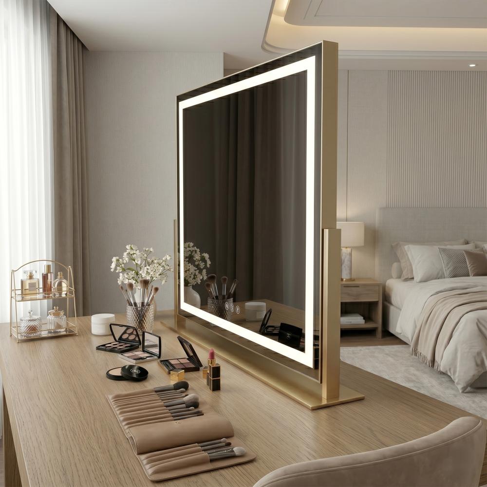 Spegel LED Studio L.Gold 58x45