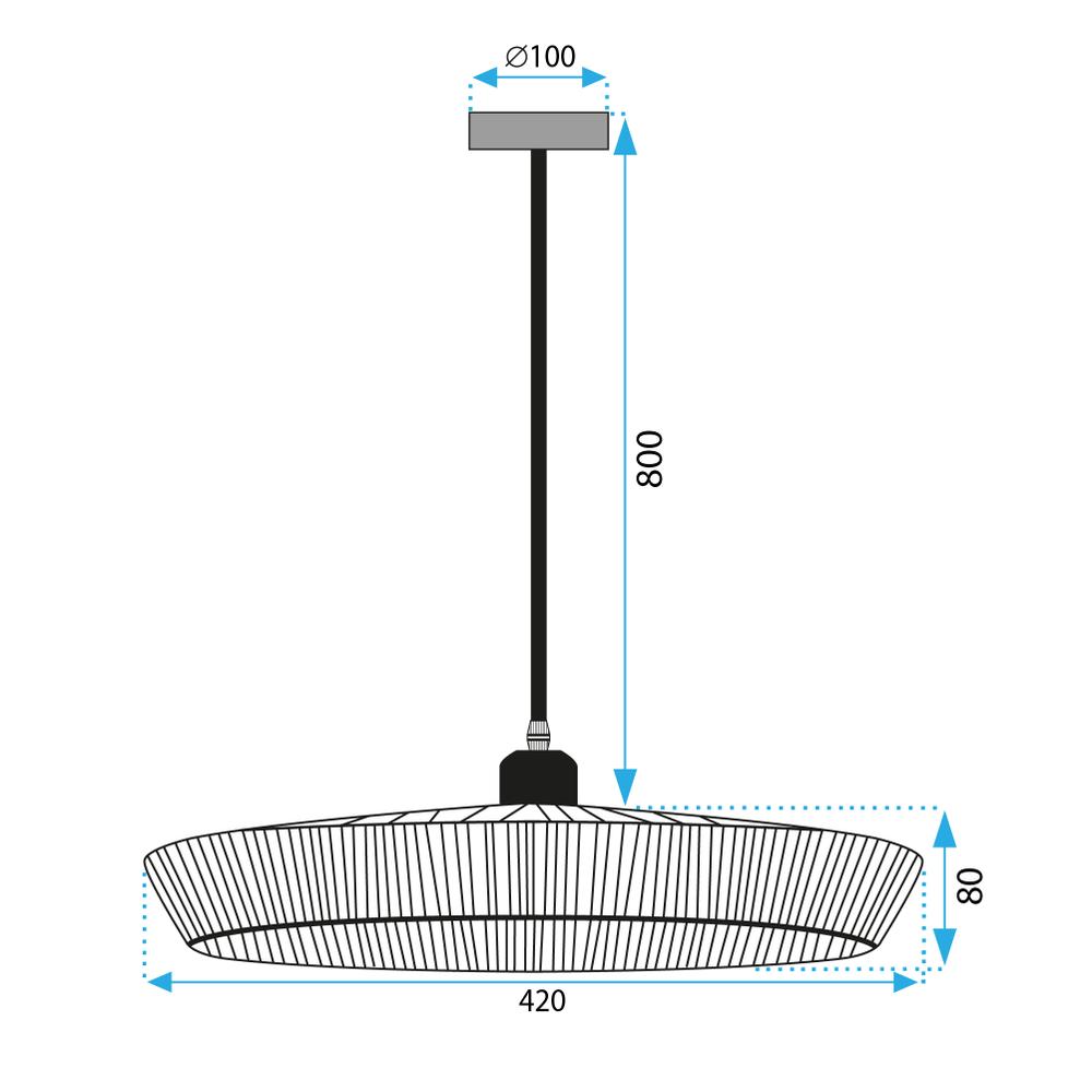 Boho Taklampa APP1407-1CP