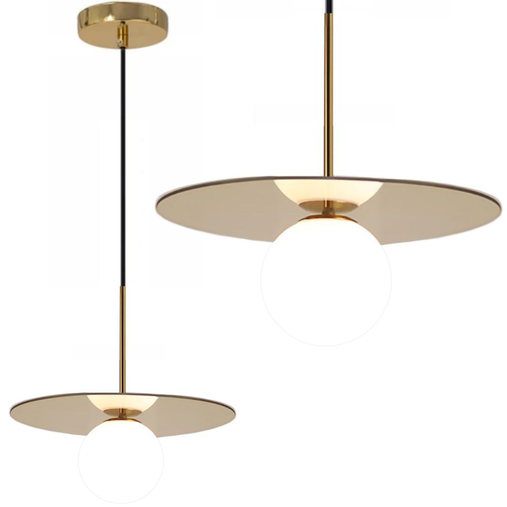 Hänglampa skärm 10 cm APP939-1CP Guld