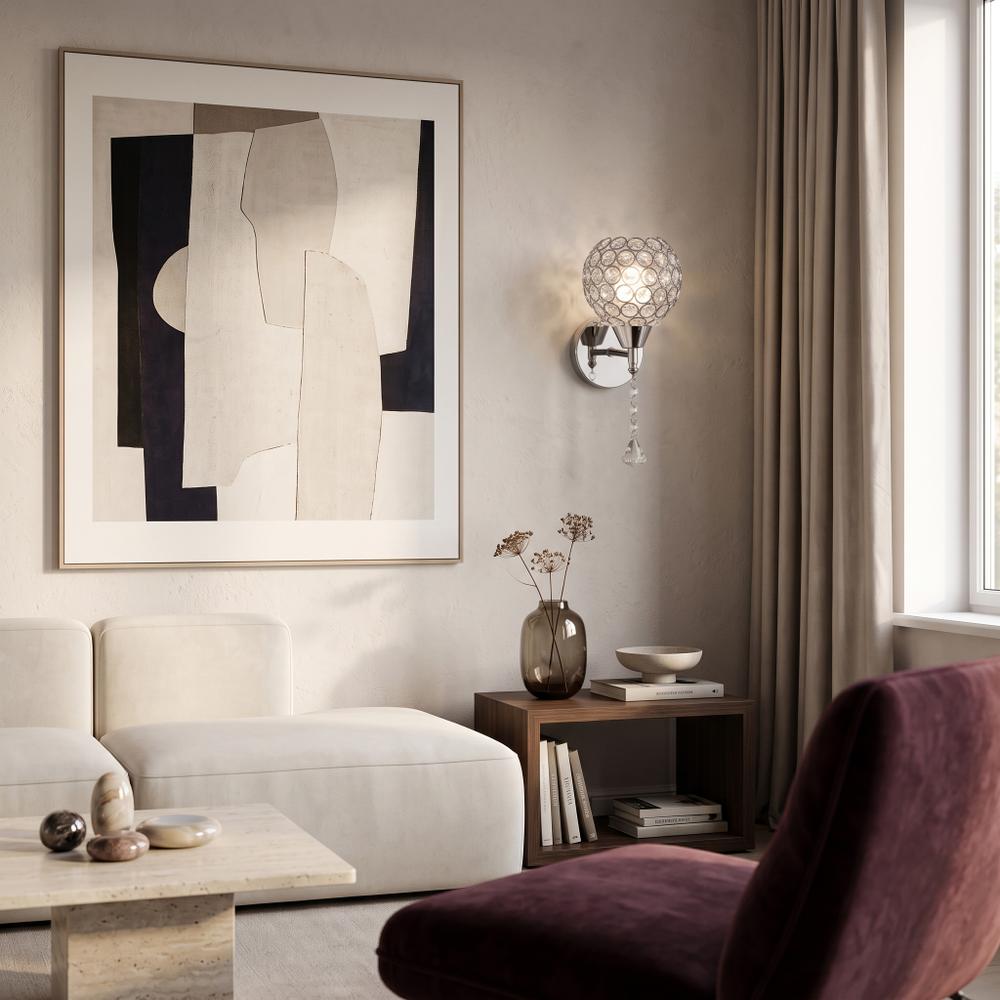 VÄGGLAMPA KINKIET I GLAMOURSTIL APP716-1W E27