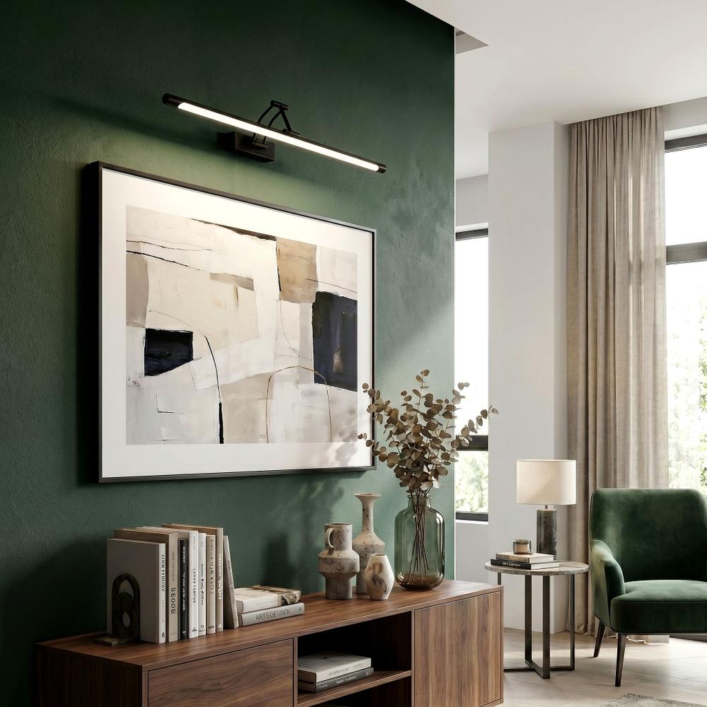Badrum vägg LED-lampa SWE026-1W 60cm Black