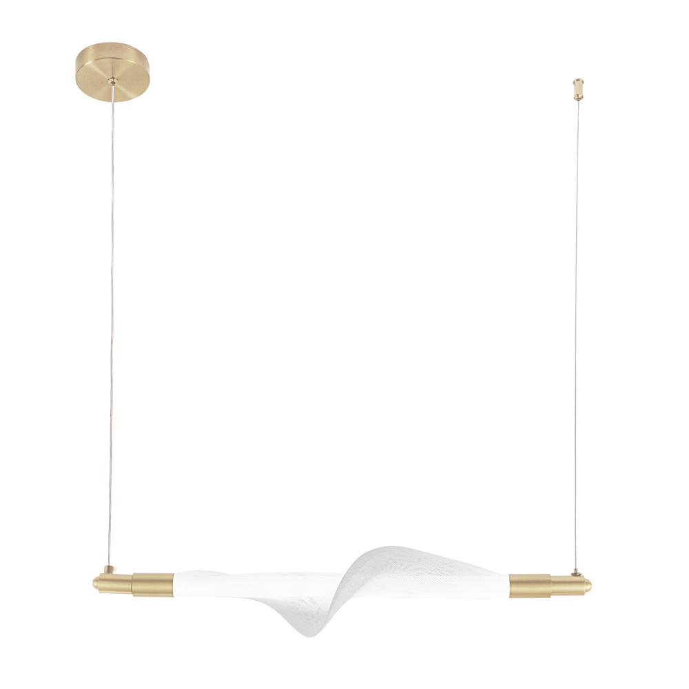 HÄNGLAMPA LED G011-CP VIT/GULD