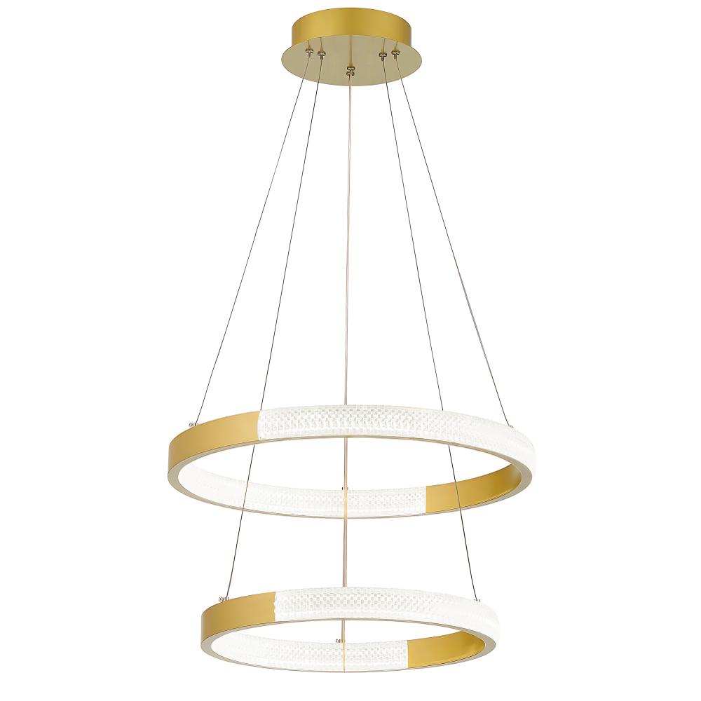 TAKLAMPA HÄNGANDE KRISTALL LED LHJ044-CP2 GULD