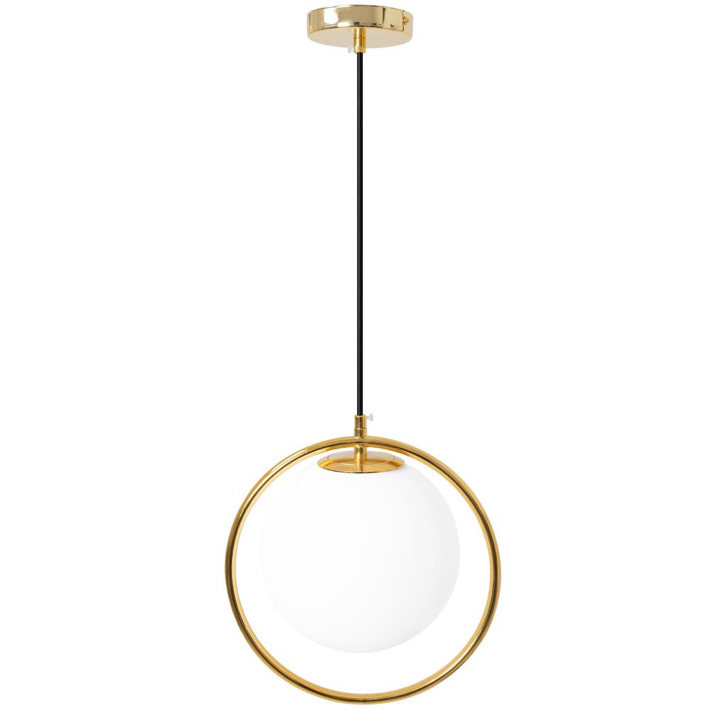Glaspendellampa i tak med Takglob APP430-1CP Vit
