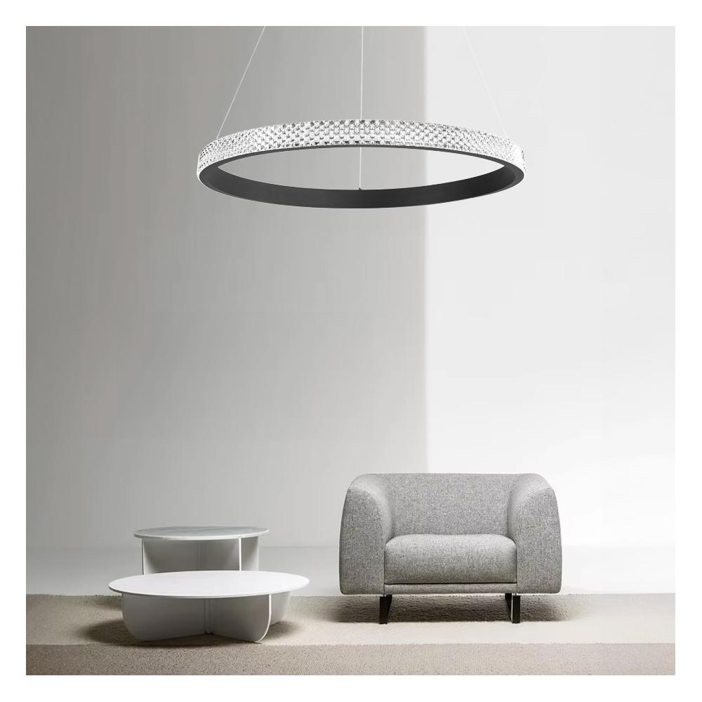 TAKLAMPA HÄNGANDE LED APP1512-CP Svart