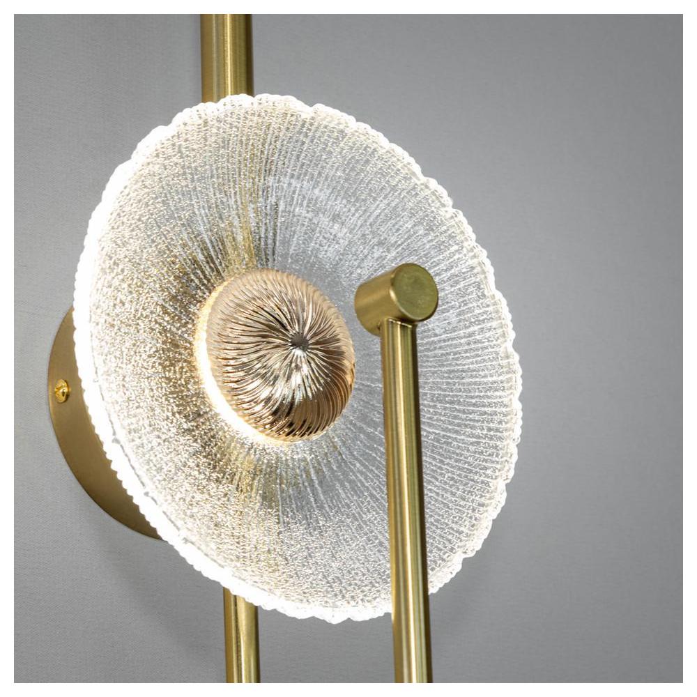 VÄGGARML LED LHJ072-W BORSTAT GULD
