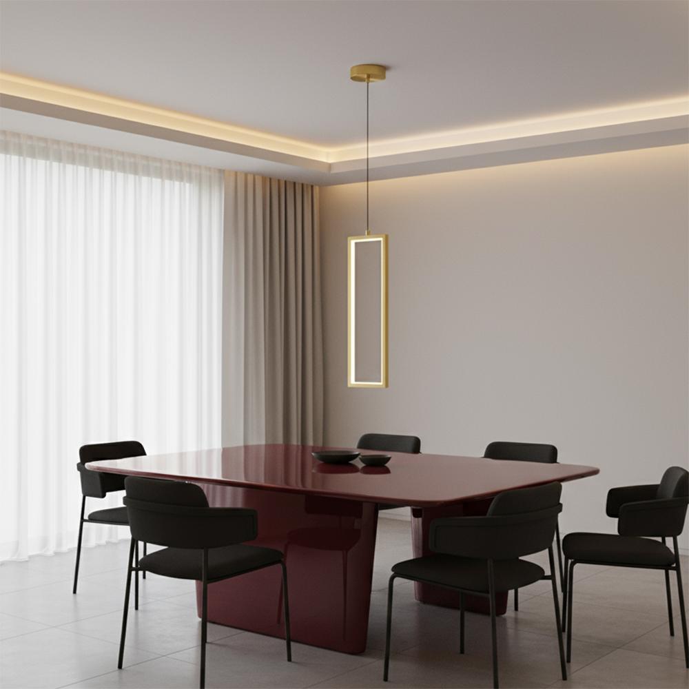 TAKLAMPA HÄNGENDE LED LHJ084-1CP GULD