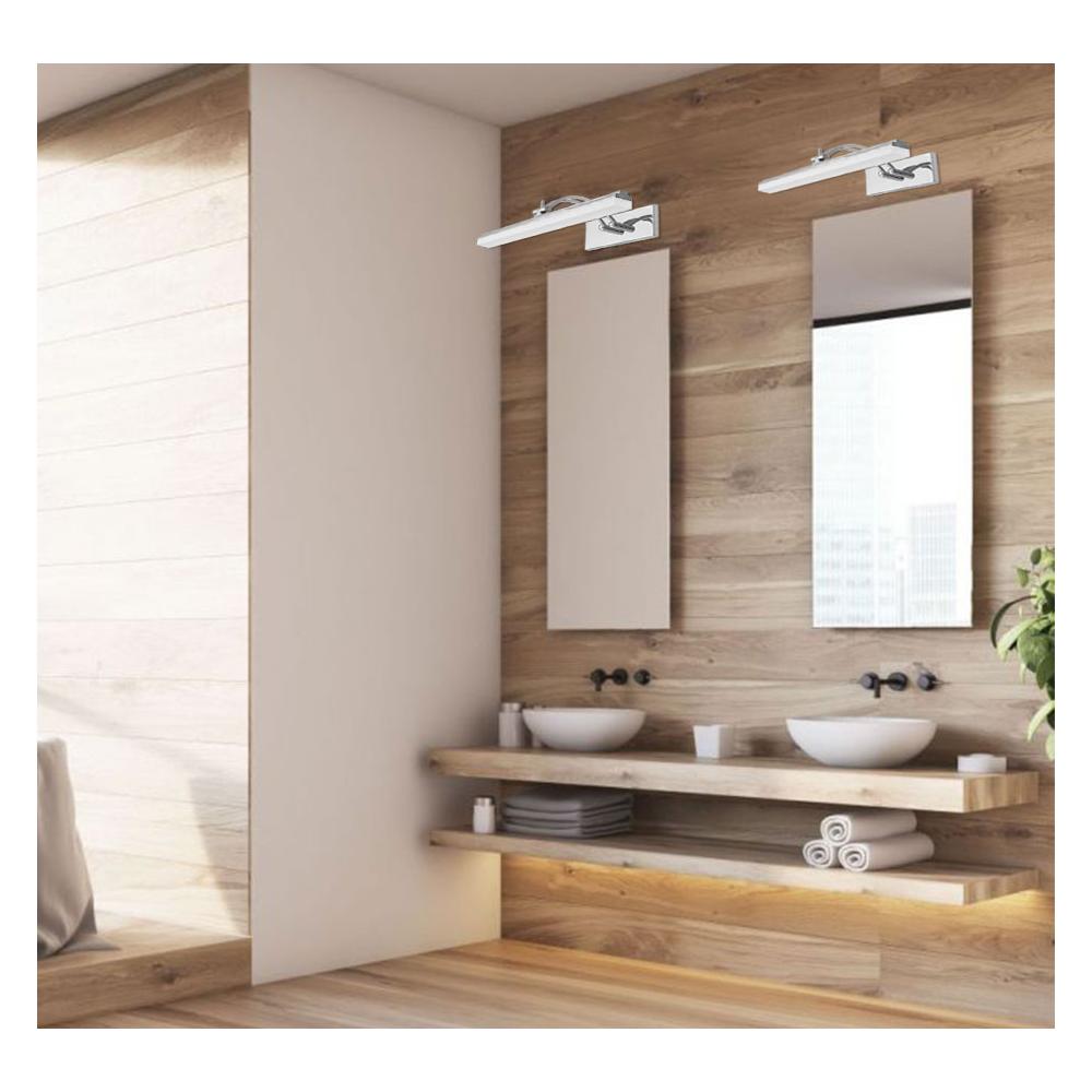 LAMPA VÄGGLAMPA BADRUMS LED ÖVER SPEGEL 9W 40CM APP372-1W KROM