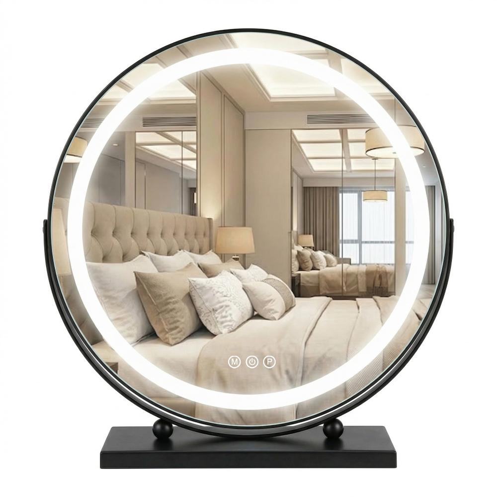Spegel LED MAKE-UP Svart 50 cm