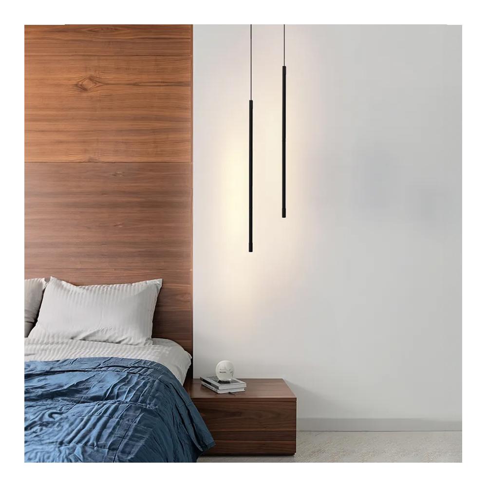 HÄNGANDE LED TAKLAMPA APP1413-C SVART 100 cm