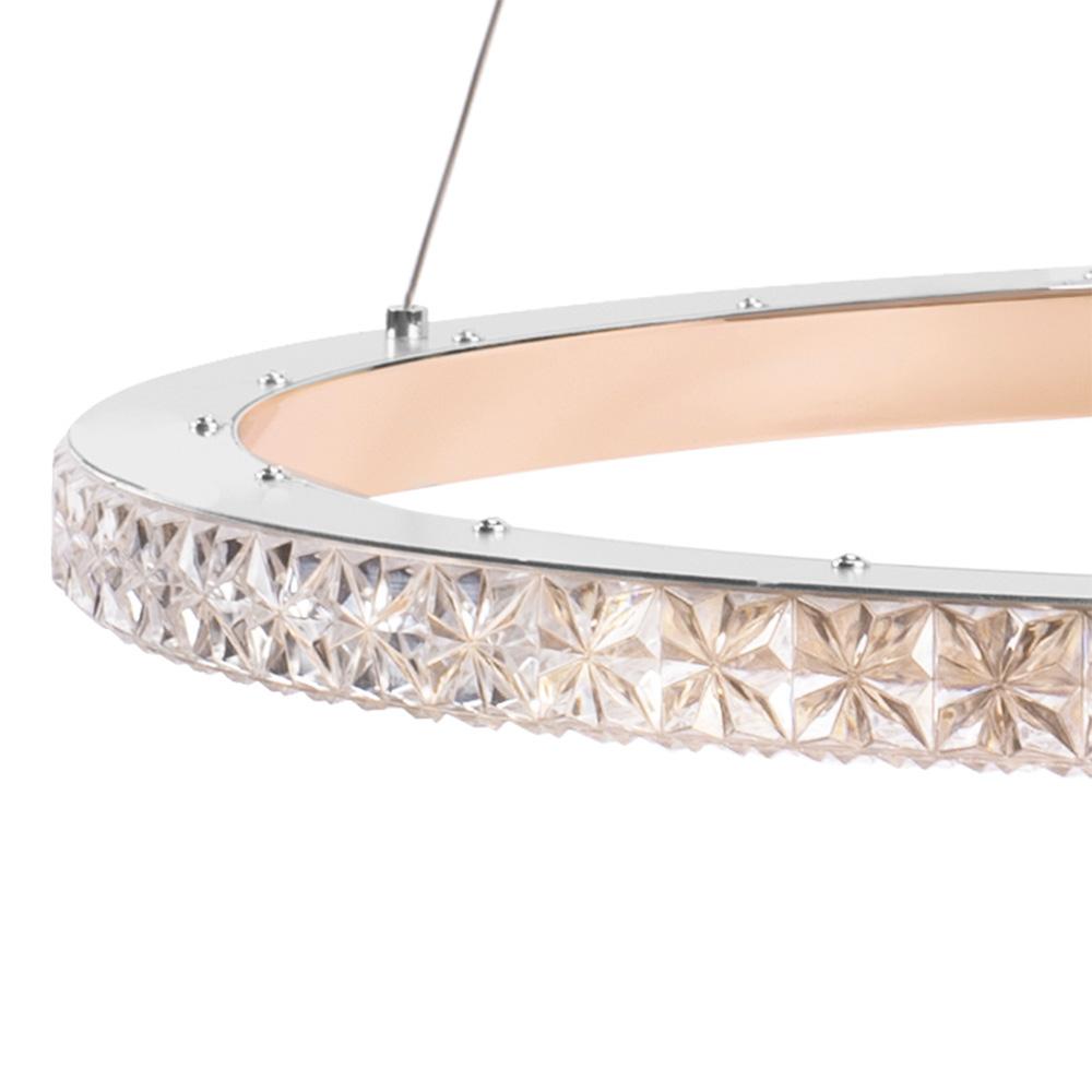 HÄNGLAMPA LED MS009-CP Ljust Roséguld 59 cm