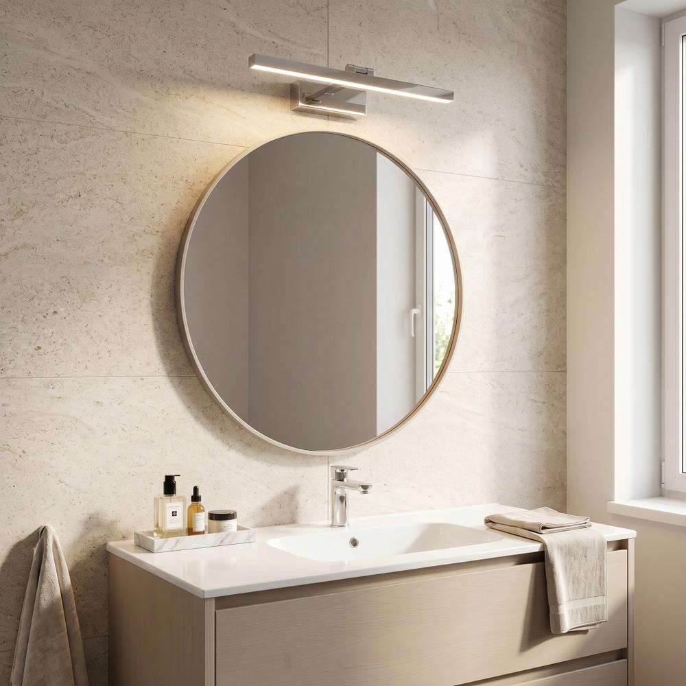 Badrum vägg LED-lampa APP1857-1W 40cm Chrome
