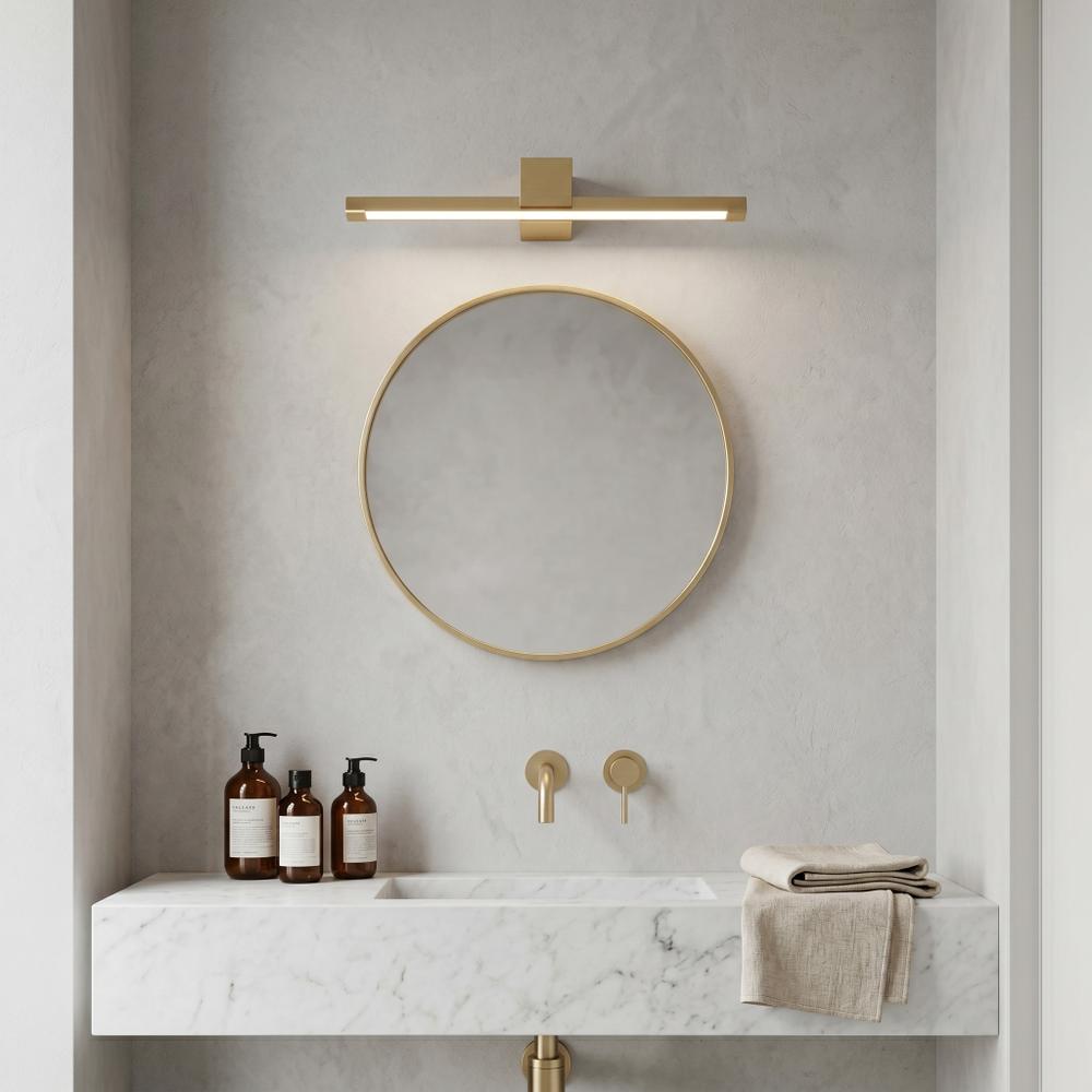 Badrum vägg LED-lampa SWE047-1W 60cm GOLD BRUSH