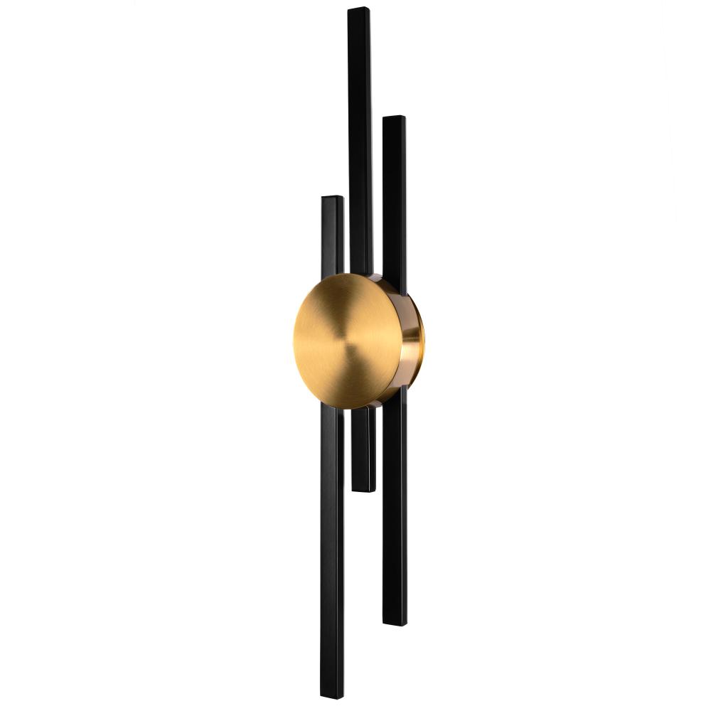 VÄGGLAMPA KINKIET LED APP1437-W SVART/GULD