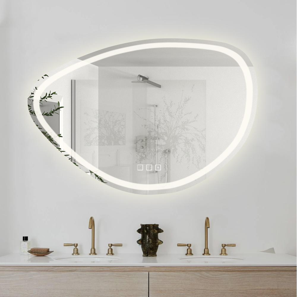 VÄGGSPEGEL LED MED BLUETOOTH-FUNKTION 70x100 cm FOG