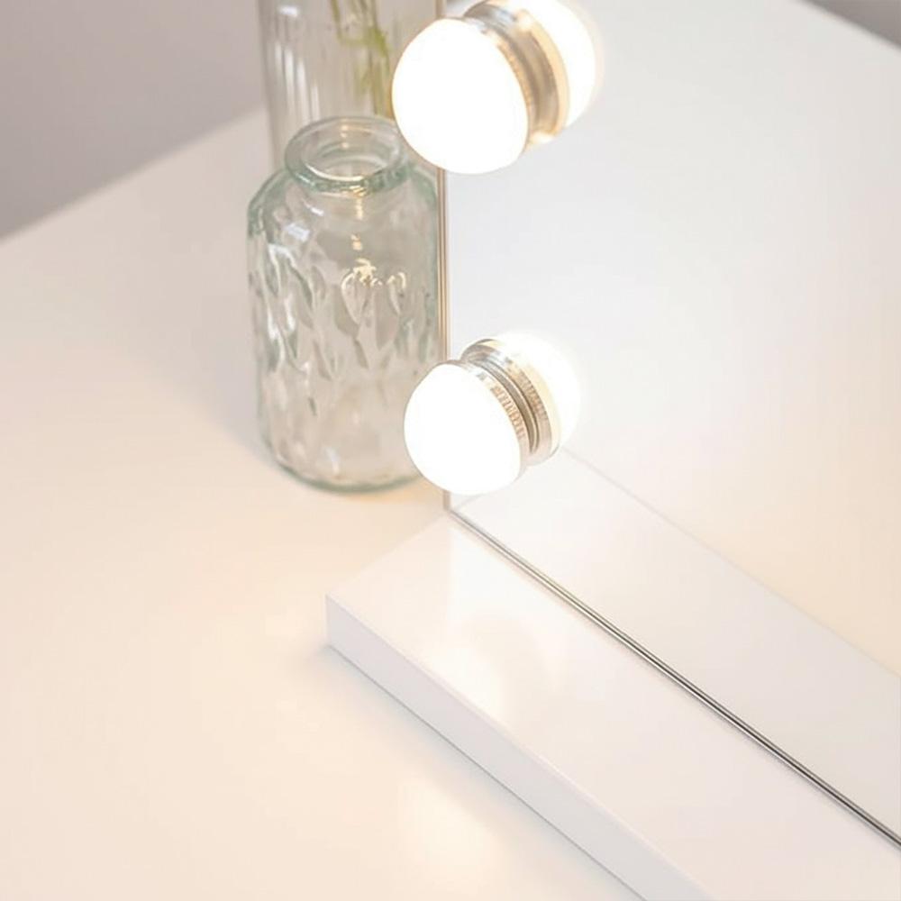 LED-väggspegel HOLLYWOOD White