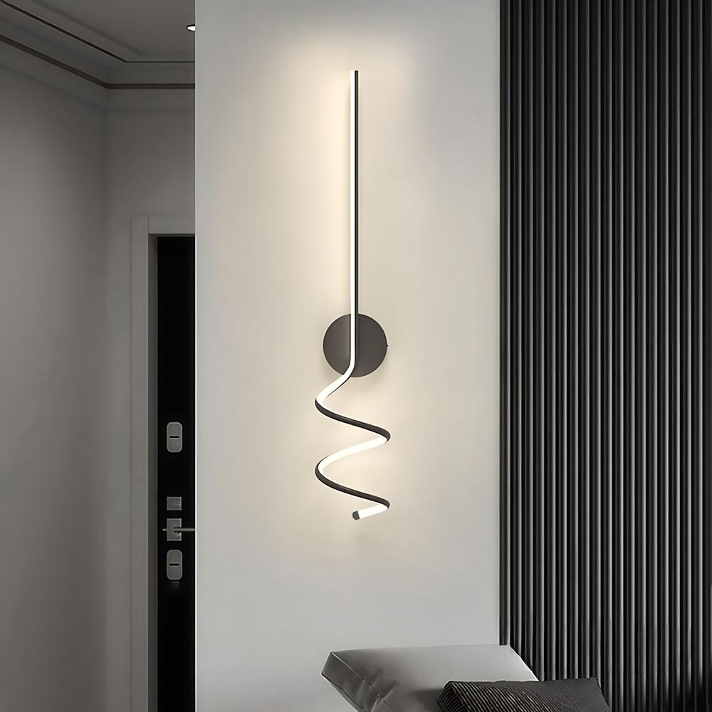 VÄGGLAMPA LED LHJ061-W SVART