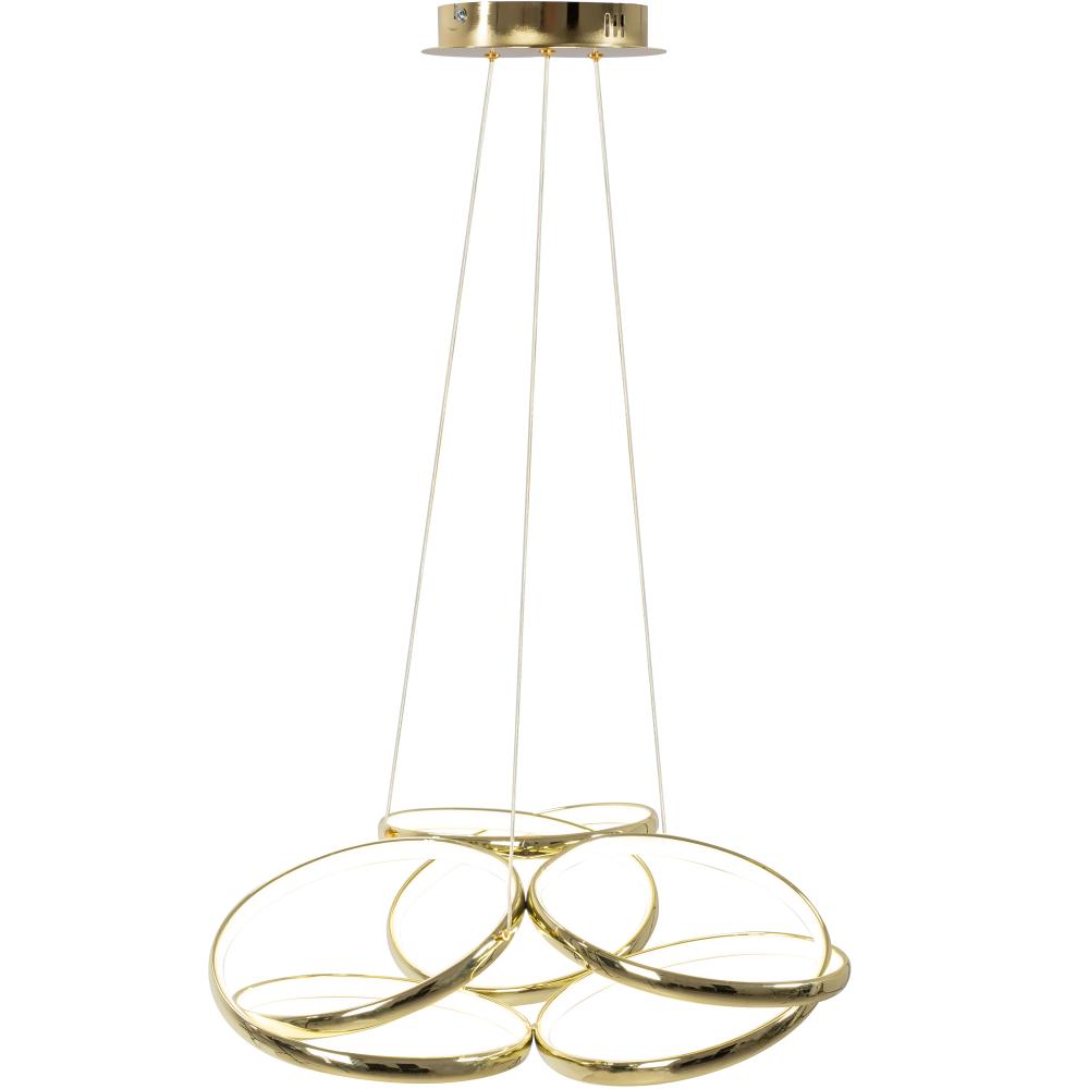 Modern taklampa LED + FJÄRRKONTROLL APP794-CP Flat Guld