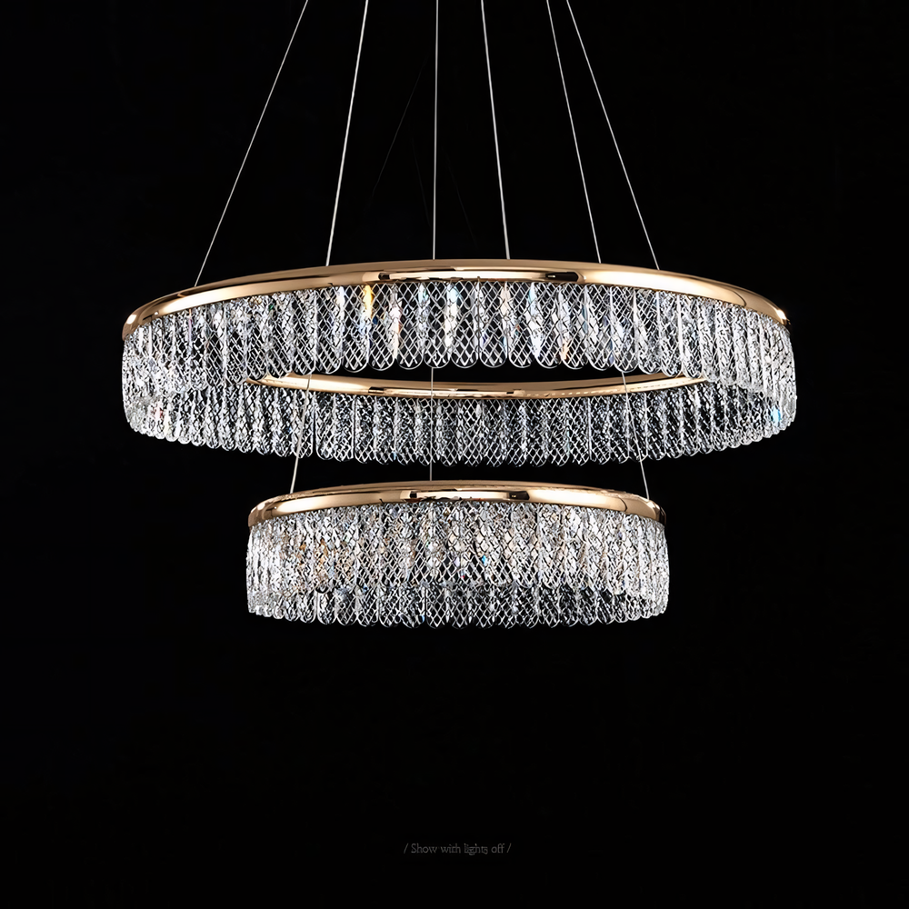 LED-pendellampa APP1750-CP Guld + Fjärrkontroll