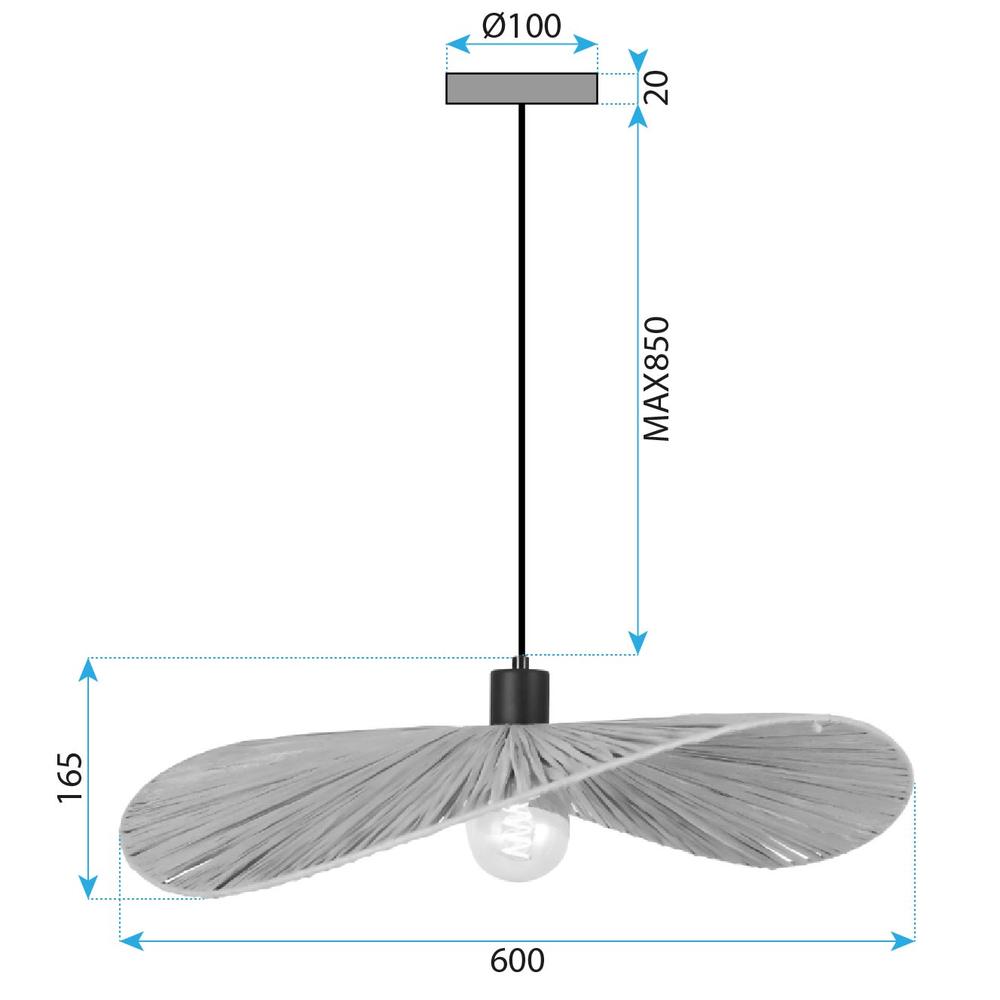 TAKLAMPA APP1831-1CP BLACK