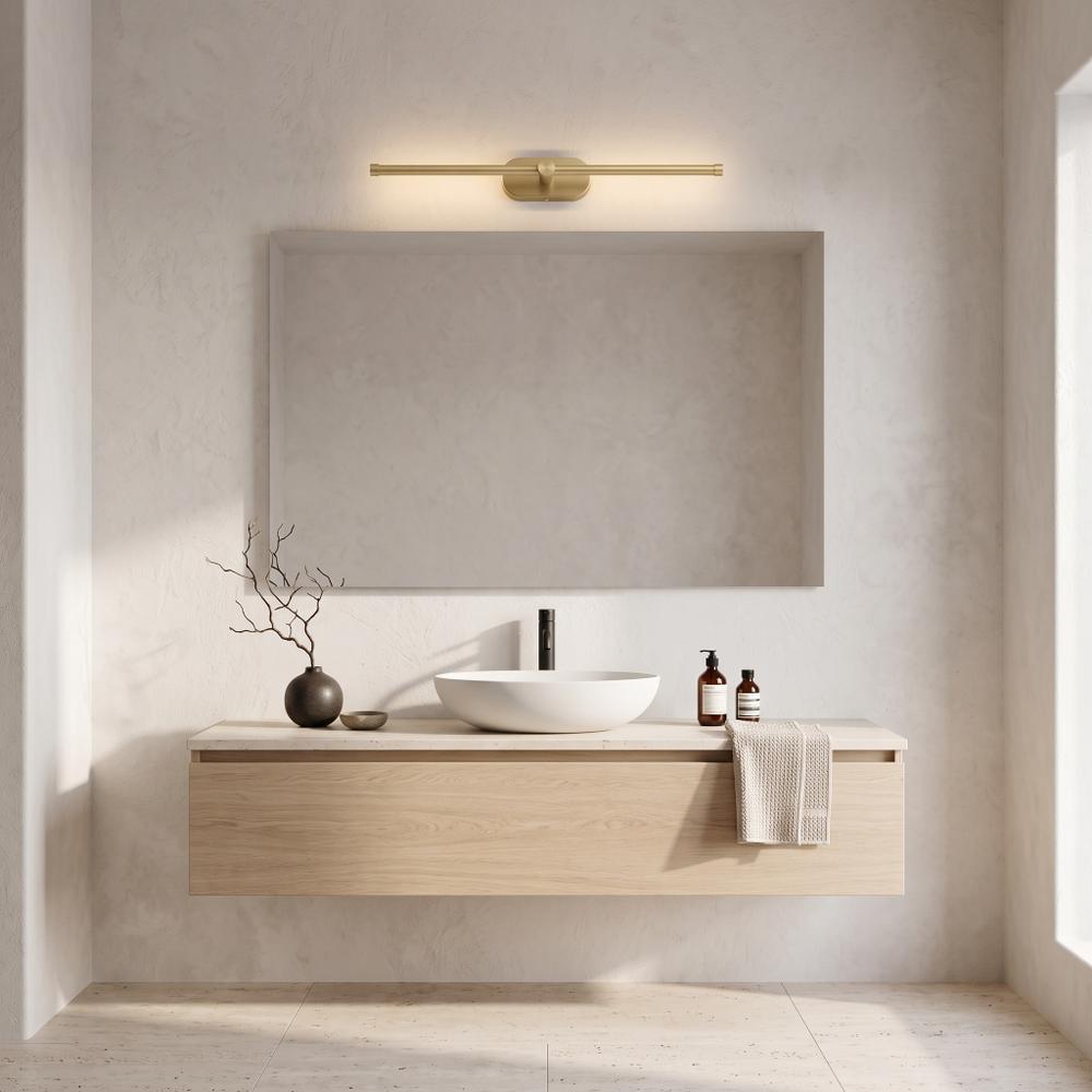 Applique da bagno LED APP1893-1W 60 cm BRUSH GOLD