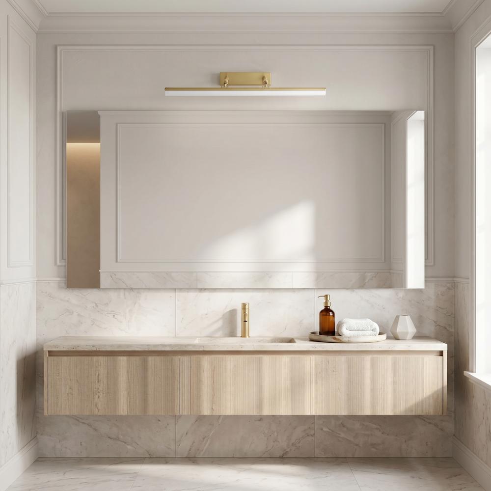 Badrum vägg LED-lampa APP1876-1W 60cm BRUSH GOLD