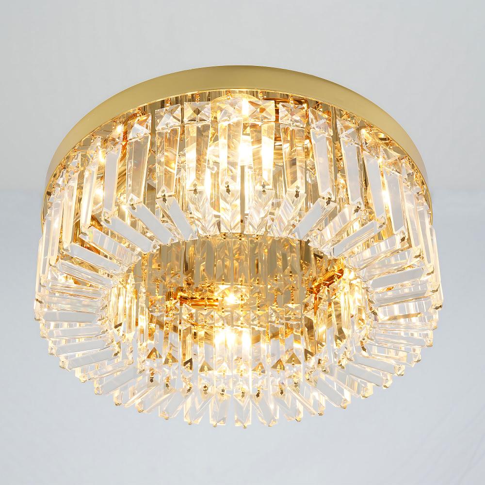 KRYSKTALLAMPA PLAFOND APP1729-8C 60 cm GULD