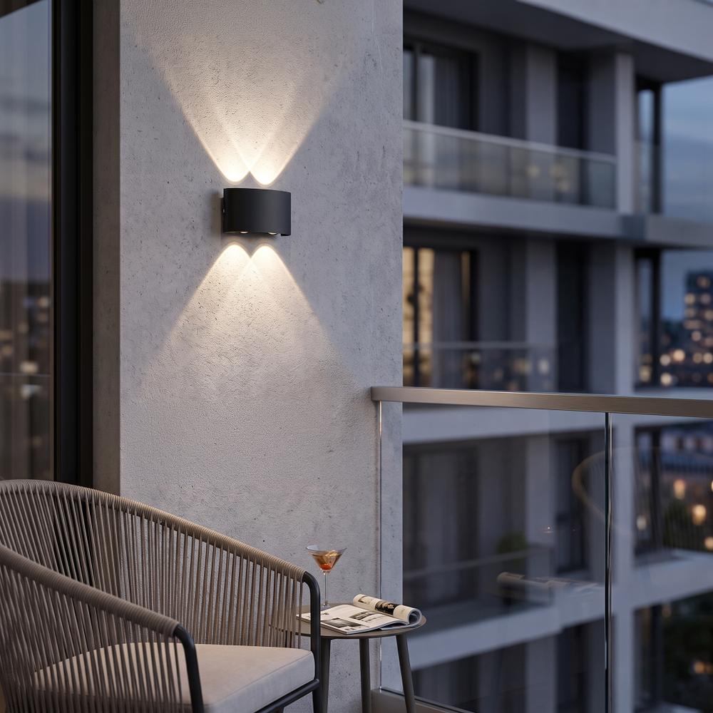 Fassadenleuchte Wandleuchte LED JNH039-4G Black