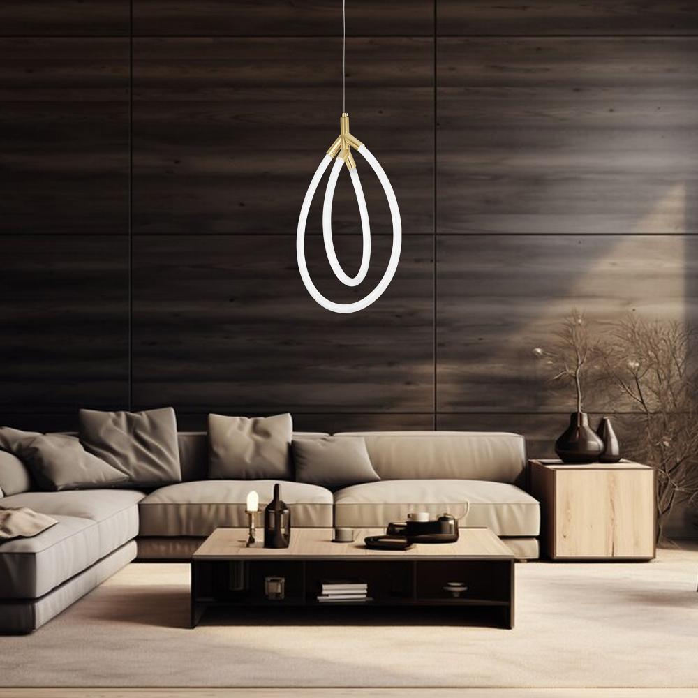 HÄNGLAMPA LED G017-CP GULD