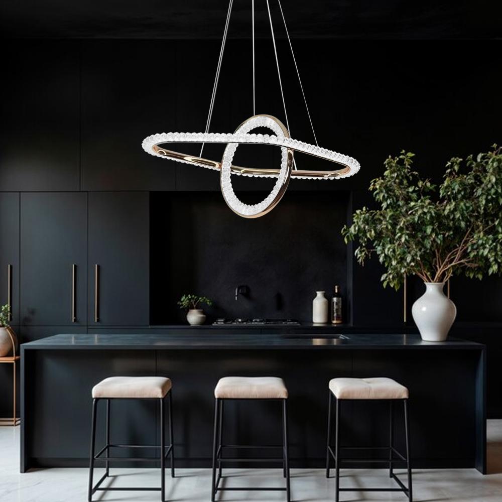 HÄNGLAMPA LED G034-CP GULD