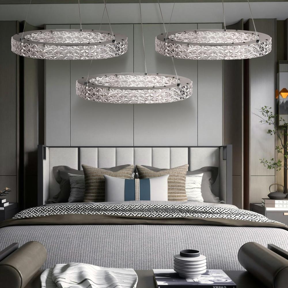HÄNGLANDE LED-LAMPA MS005-CP 50 cm Krom