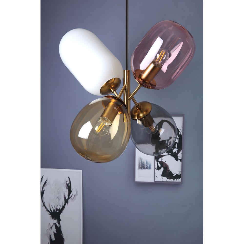 Glaspendellampa för Tak APP436-4C Multicolor