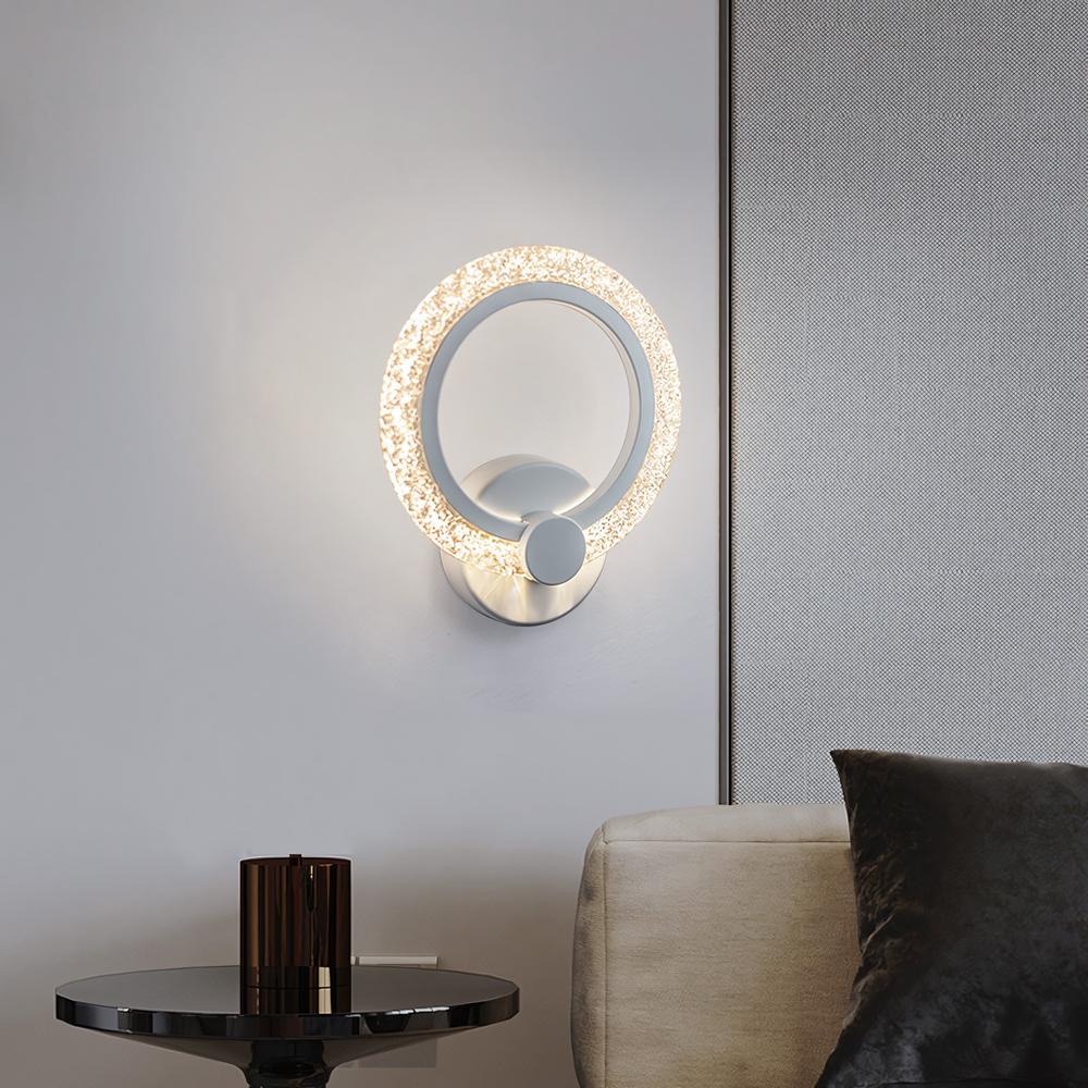 VÄGGLAMPA LED LHJ067-W KROM
