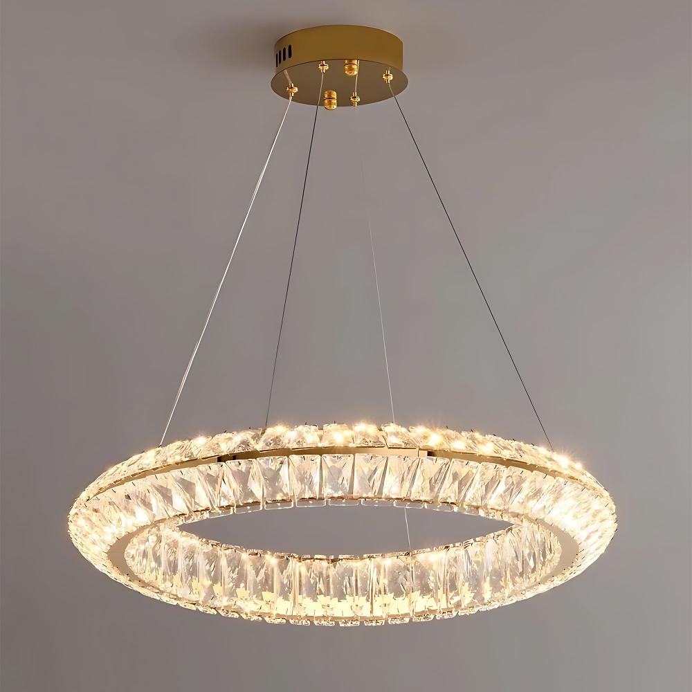 HÄNGENDE LED TAKLAMPA APP1768-CP Guld 60 cm
