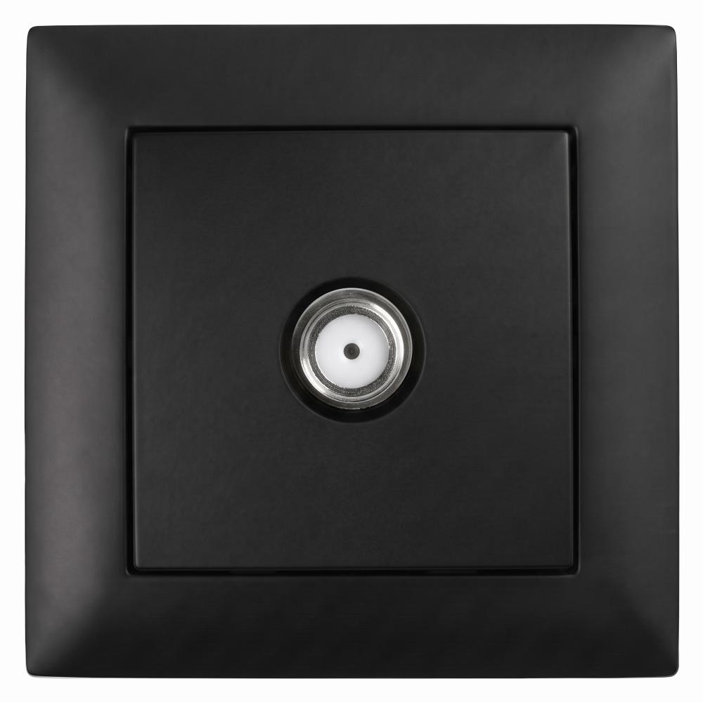 Antenas Kontaktligzda ar Rāmi OSTE JNH012-A BLACK