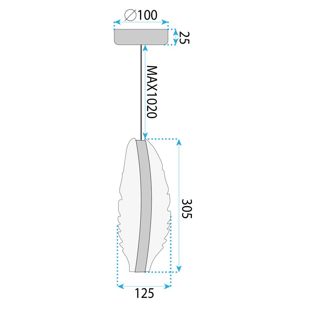 TAKLAMPA HÄNGANDE LED G141-CP GULD