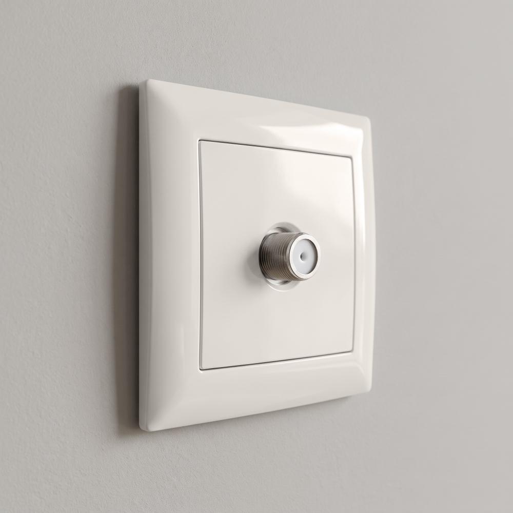 Antenas Kontaktligzda ar Rāmi OSTE JNH012-A BEIGE