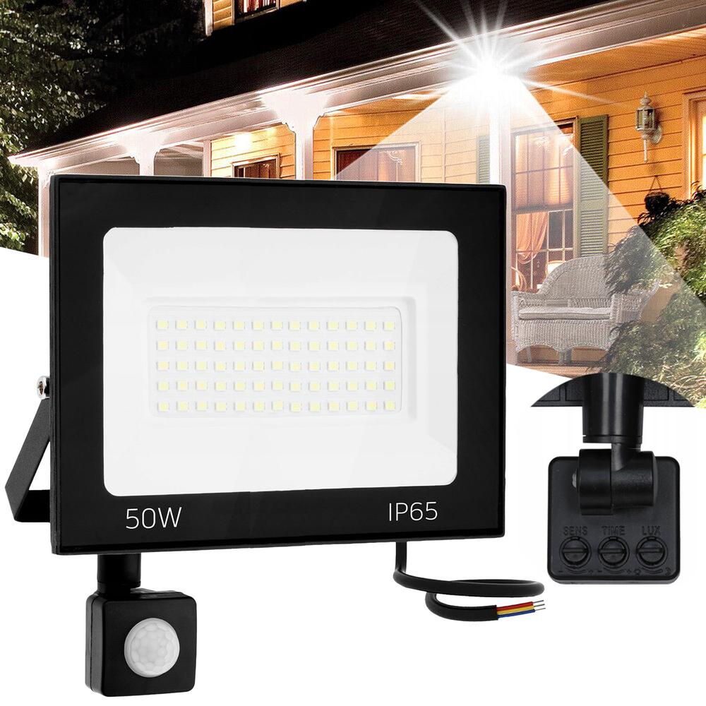 LED-halogen utanpåliggande med sensor 50W RSL008-50NS