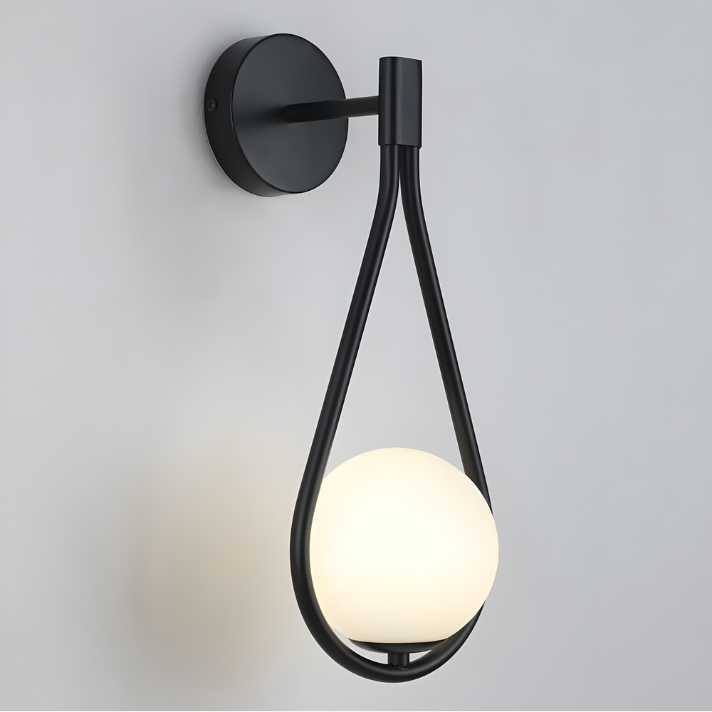 Vägglampa G093-1W Svart Vit